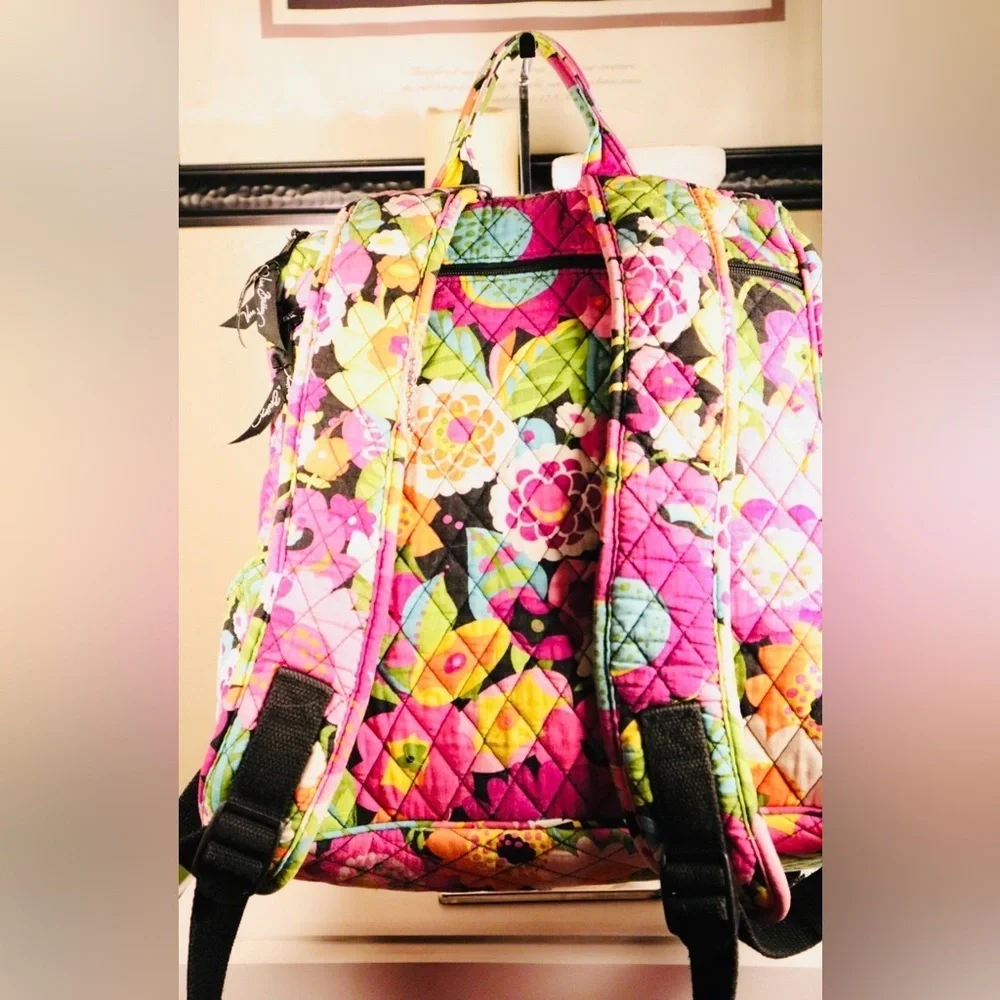Vera Bradley Va Va Bloom double zip backpack
